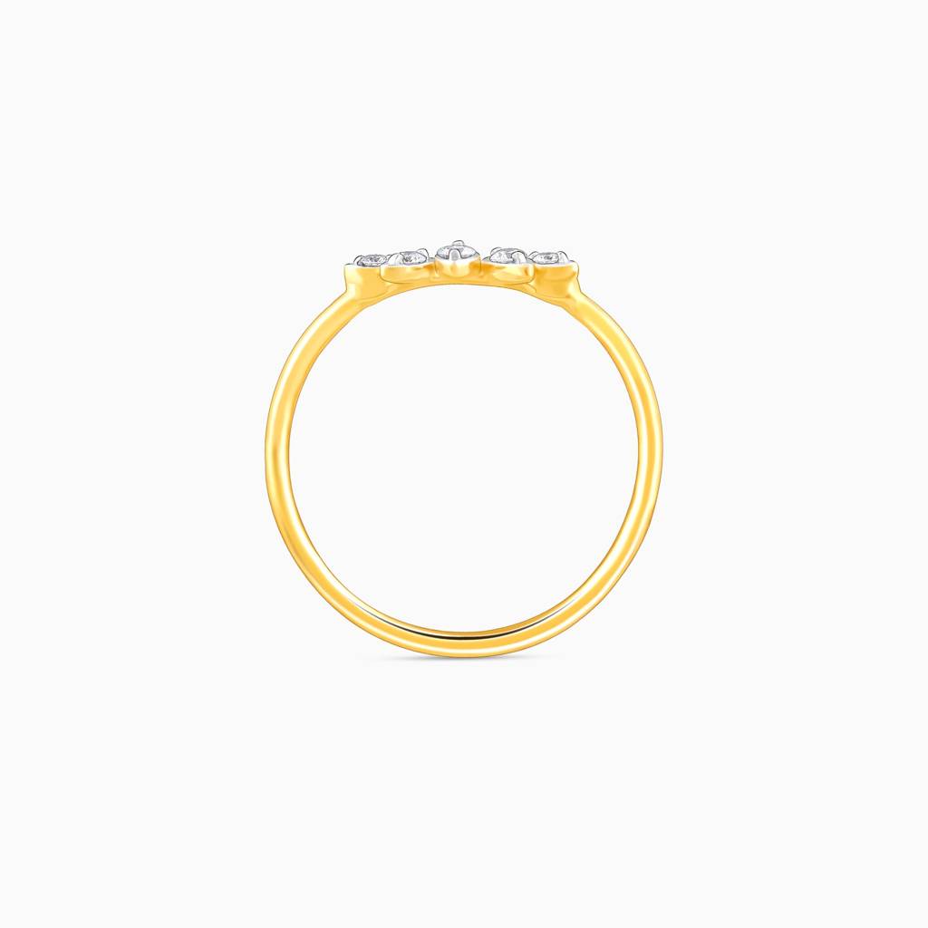 Gold Sun Dance Diamond Ring : GDLR0258
