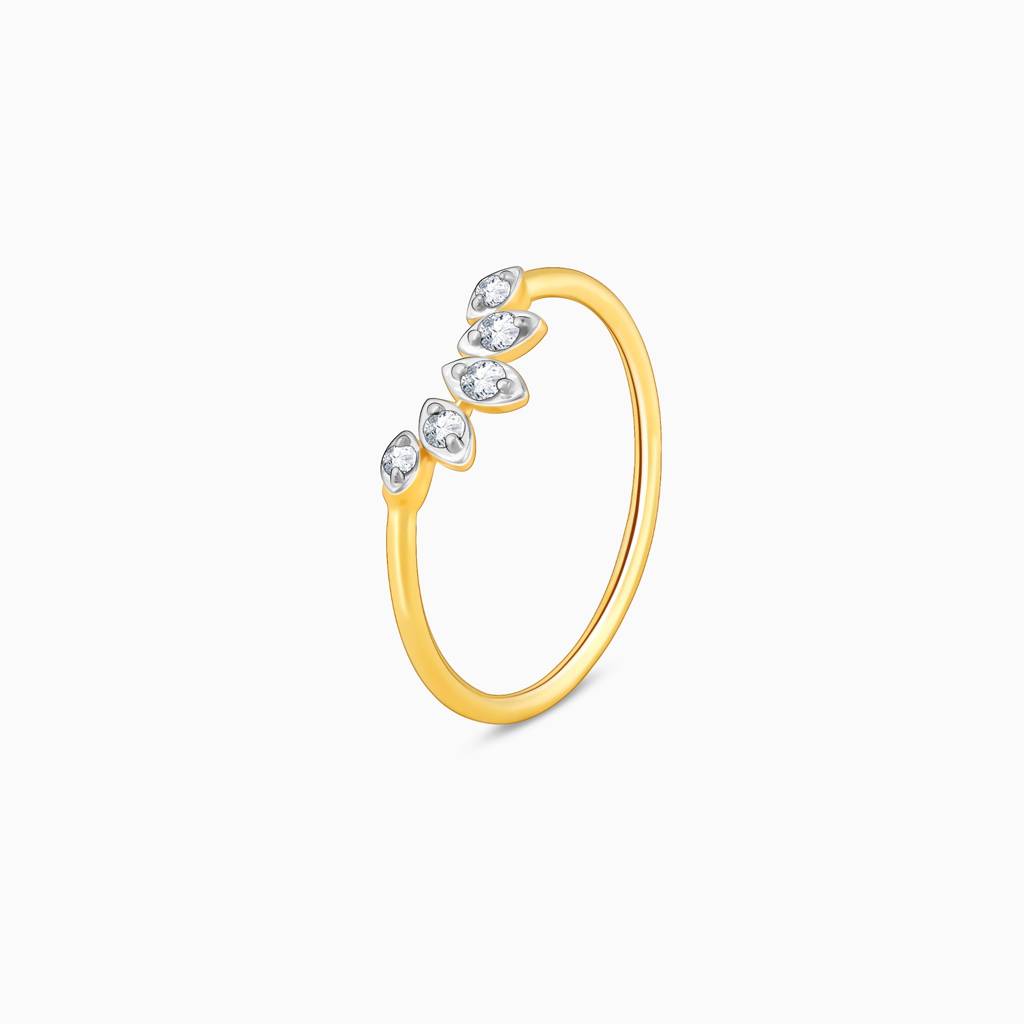 Gold Sun Dance Diamond Ring : GDLR0258