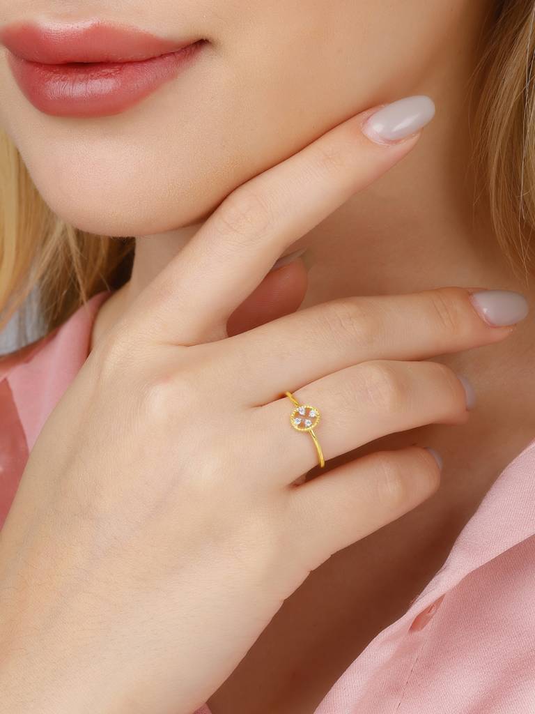 Giva 14K Yellow Gold Timeless Treasure Diamond Ring : GDLR02