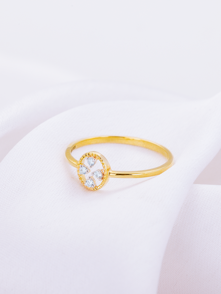 Giva 14K Yellow Gold Timeless Treasure Diamond Ring : GDLR02
