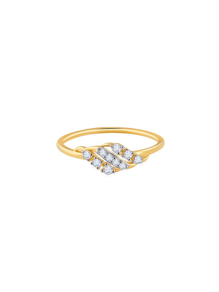 14K Yellow Gold Classy Diamond Ring : GDLR0319