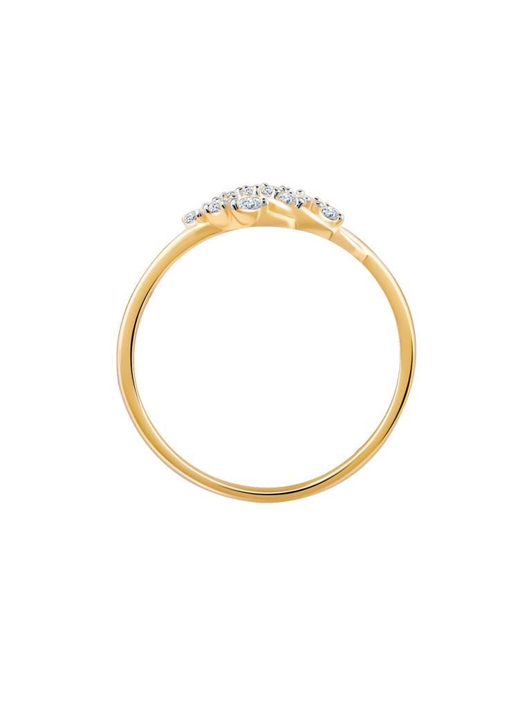 14K Yellow Gold Classy Diamond Ring : GDLR0319