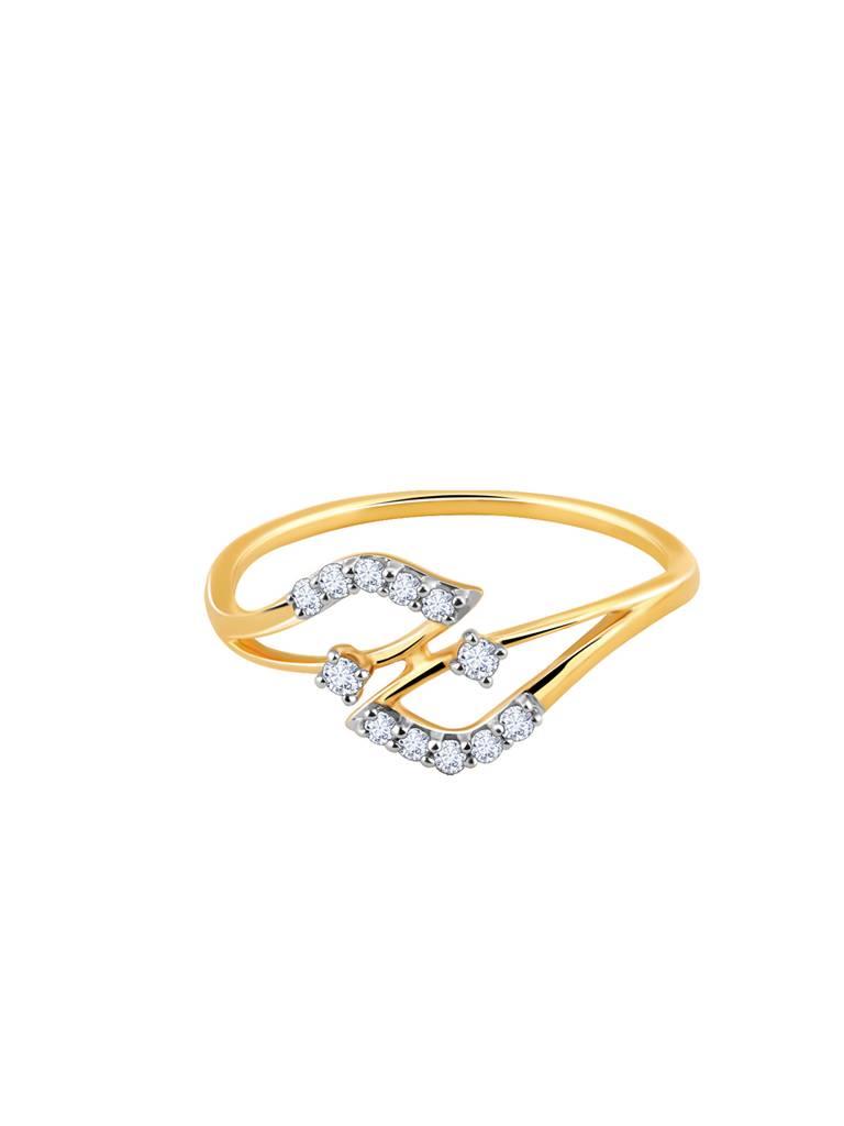 14K Yellow Gold Cove Diamond Ring : GDLR0320