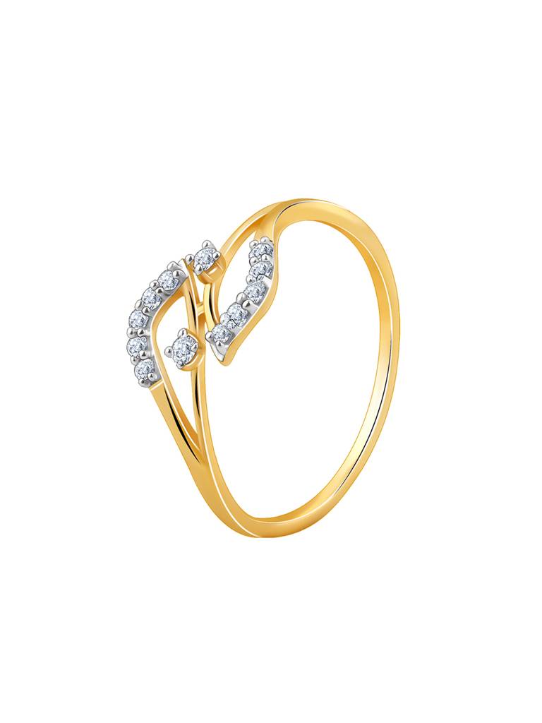 14K Yellow Gold Cove Diamond Ring : GDLR0320