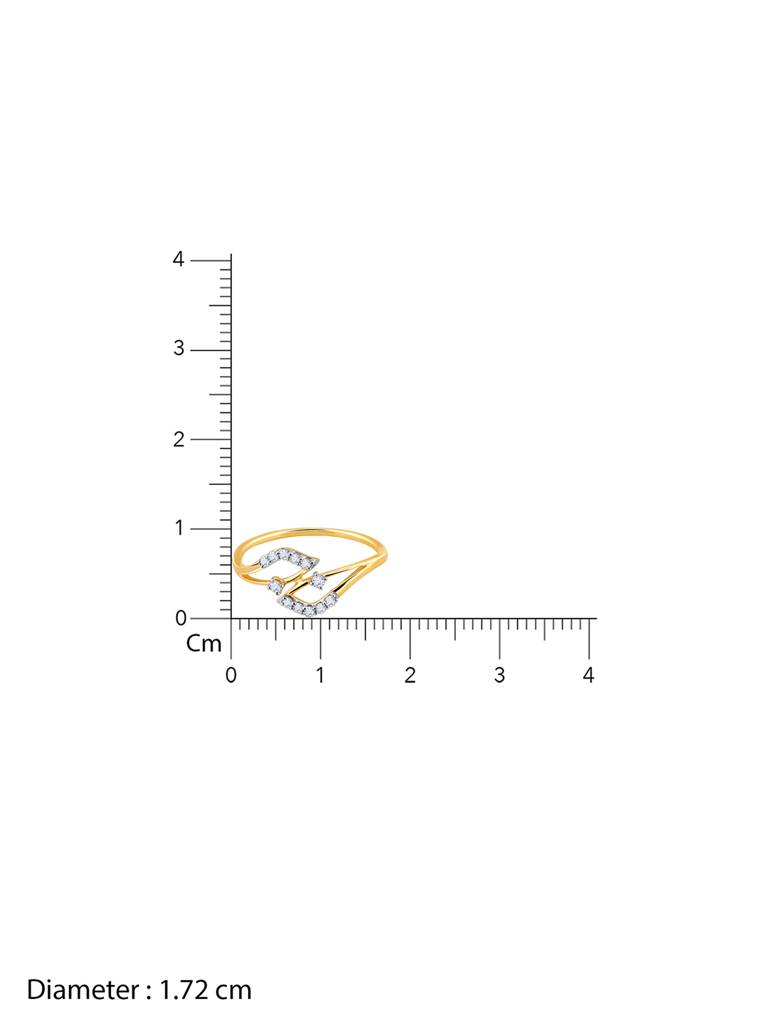 14K Yellow Gold Cove Diamond Ring : GDLR0320