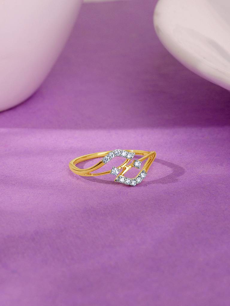 14K Yellow Gold Cove Diamond Ring : GDLR0320