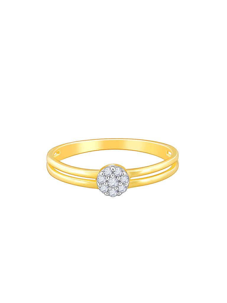 14K Yellow Gold Sparkling Grace Diamond Ring : GDLR0331