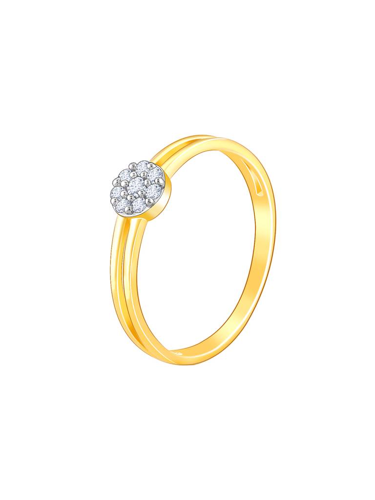 14K Yellow Gold Sparkling Grace Diamond Ring : GDLR0331