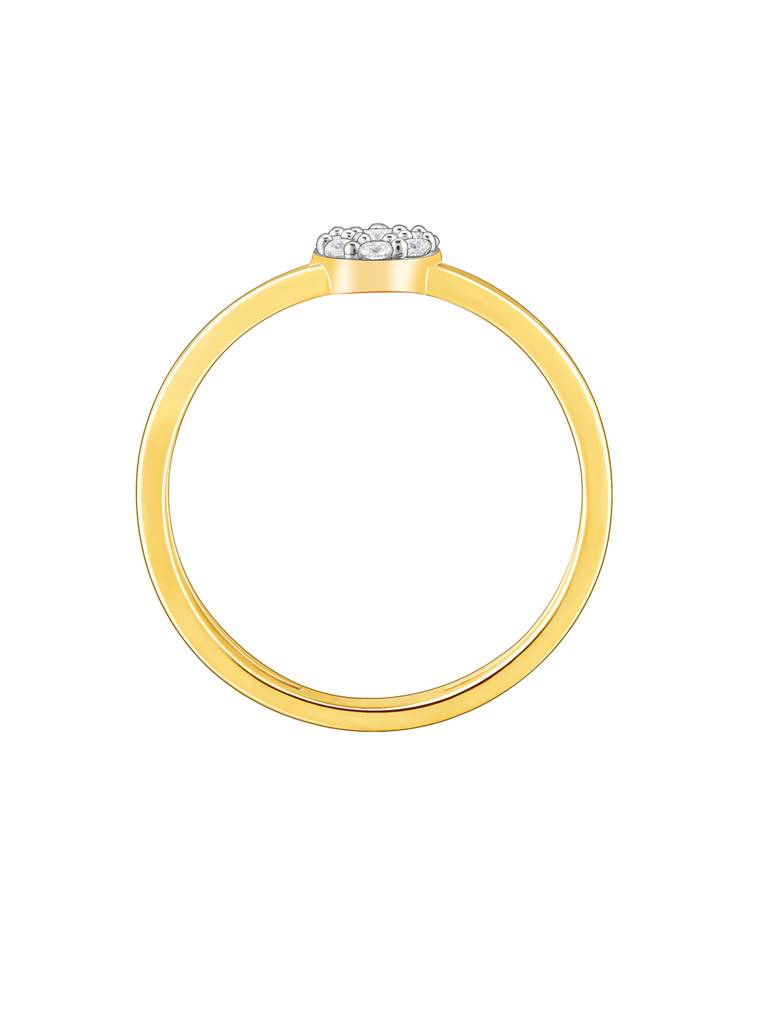 14K Yellow Gold Sparkling Grace Diamond Ring : GDLR0331