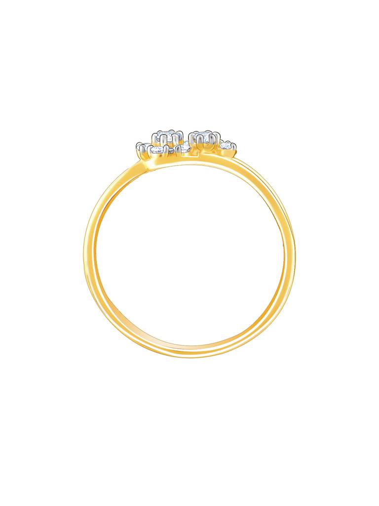 14K Yellow Gold Captivating Brilliance Diamond Ring : GDLR0344