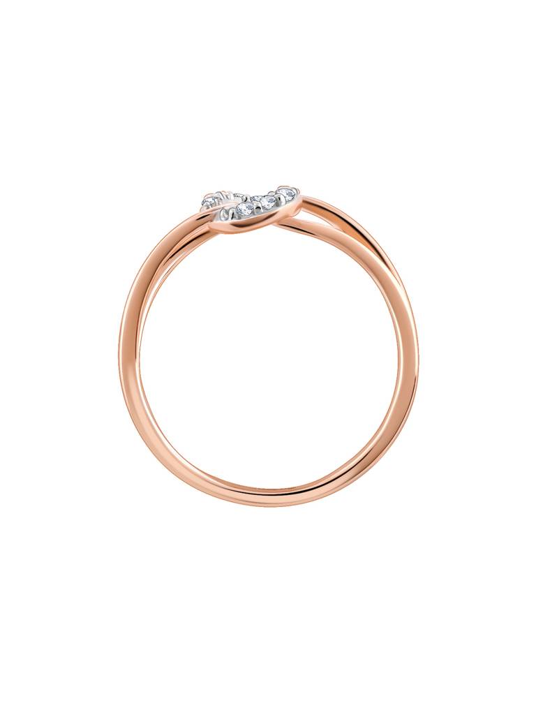 18K Rose Gold Panoramic Diamond Ring : GDLR0347