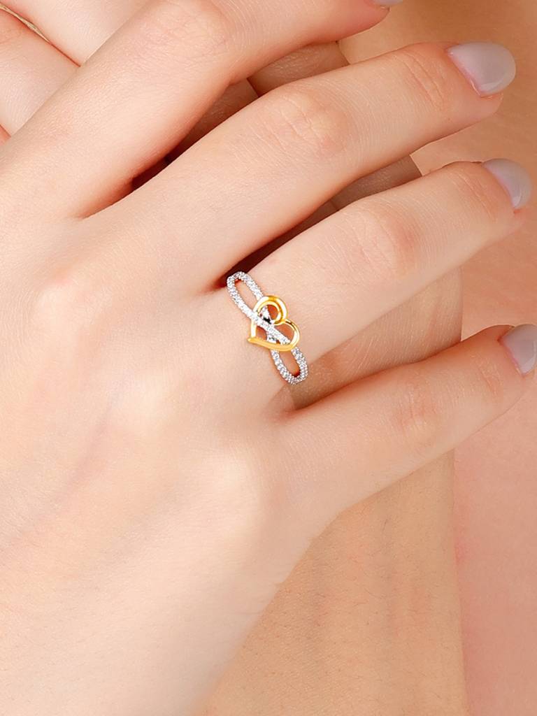 Giva 14K Yellow Gold In Love'S Warm Embrace Diamond Ring : GDLR035