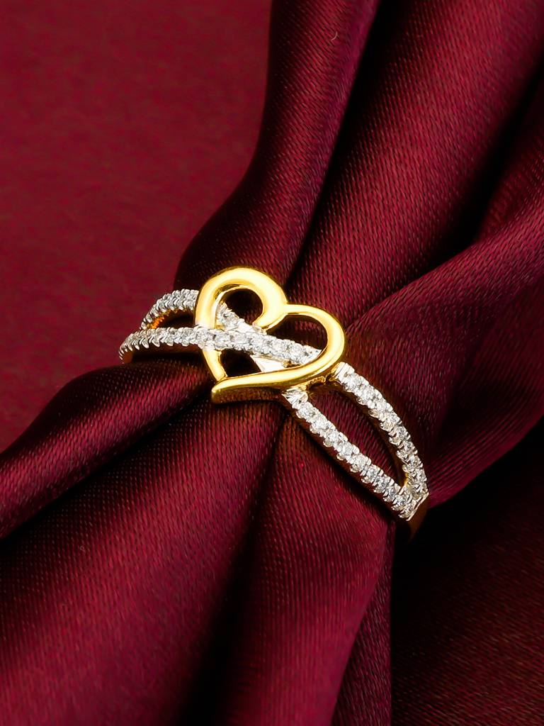 Giva 14K Yellow Gold In Love'S Warm Embrace Diamond Ring : GDLR035