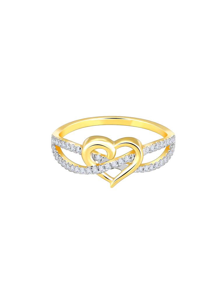 Giva 14K Yellow Gold In Love'S Warm Embrace Diamond Ring : GDLR035