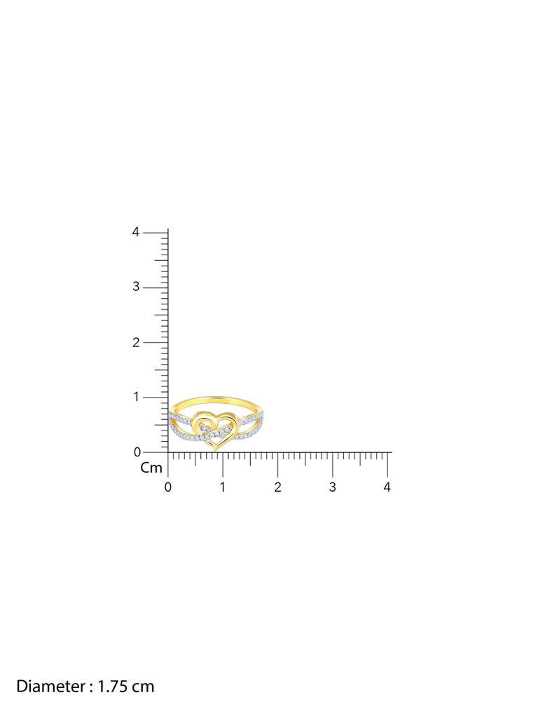 Giva 14K Yellow Gold In Love'S Warm Embrace Diamond Ring : GDLR035