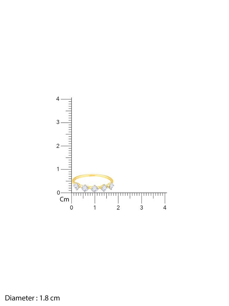 14K Yellow Gold Eternally Treasured Diamond Ring : GDLR0371