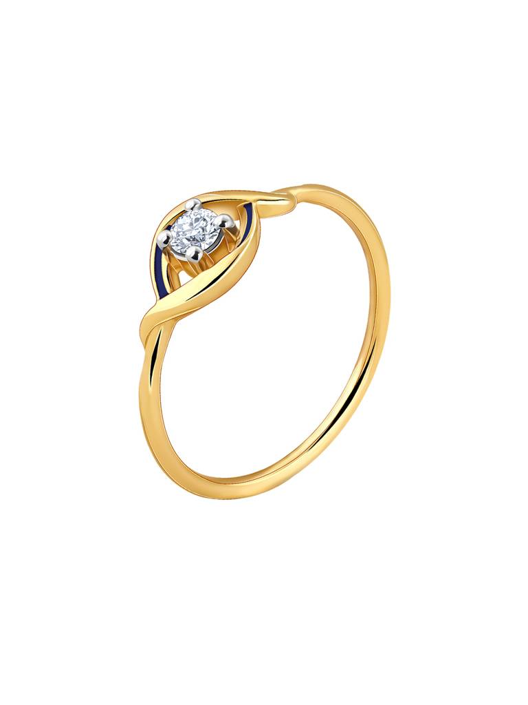 18K Yellow Gold Lifelong Love Solitaire Diamond Ring : GDLR0376