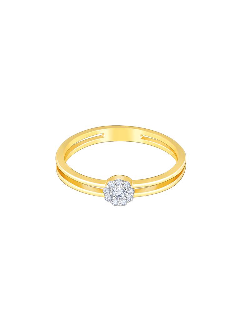 Giva 14K Yellow Gold Glistening Grace Diamond Ring : GDLR03