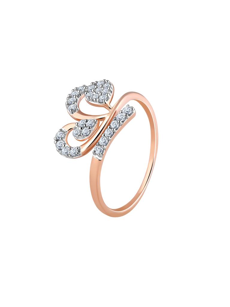 18K Rose Gold Fervor Diamond Ring : GDLR0416