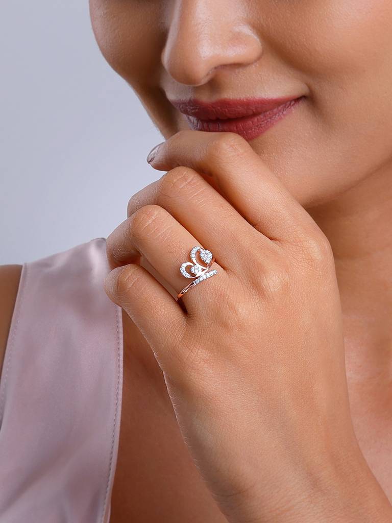 18K Rose Gold Fervor Diamond Ring : GDLR0416