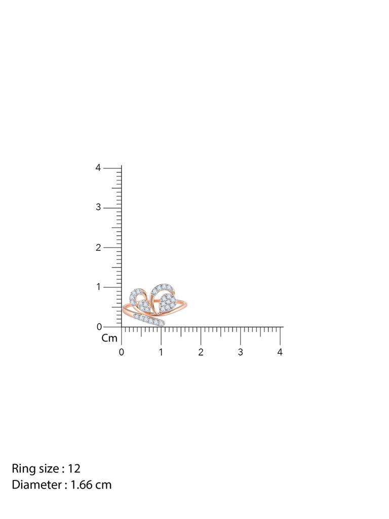 18K Rose Gold Fervor Diamond Ring : GDLR0416