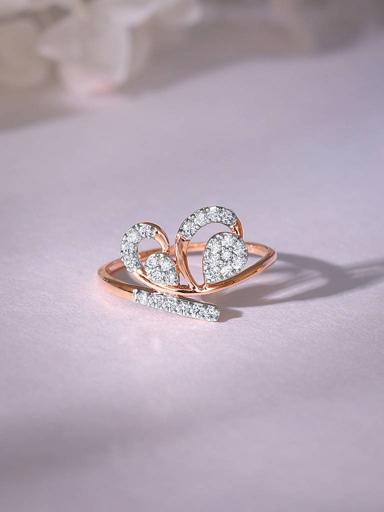 18K Rose Gold Fervor Diamond Ring : GDLR0416