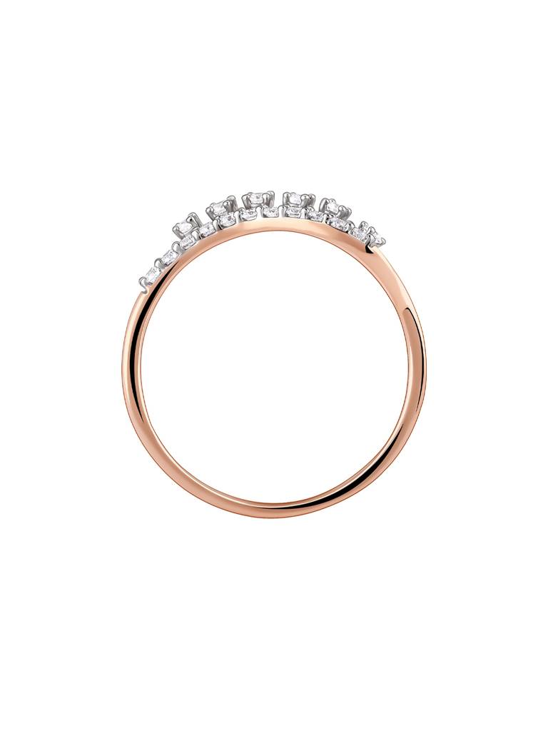 18K Rose Gold Winsome Diamond Ring : GDLR0419