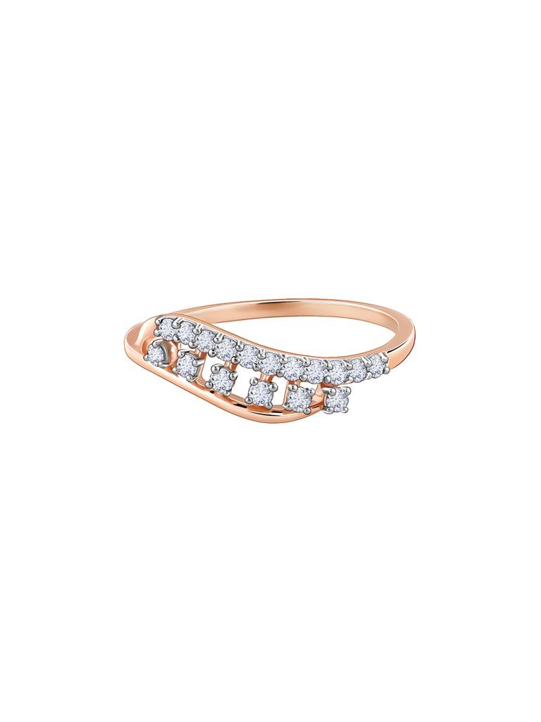 18K Rose Gold Winsome Diamond Ring : GDLR0419