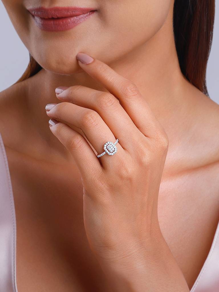 18K Rose Gold Ardency Diamond Ring : GDLR0423