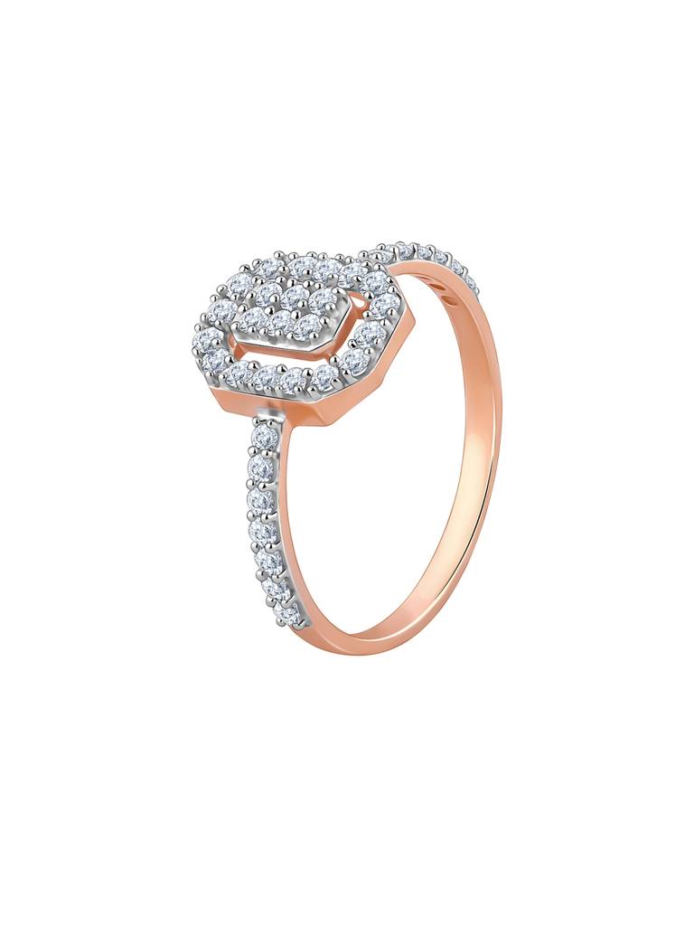 18K Rose Gold Ardency Diamond Ring : GDLR0423