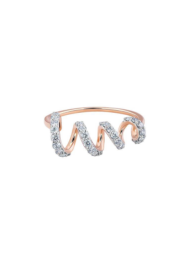 18K Rose Gold Lambency Diamond Ring : GDLR0424