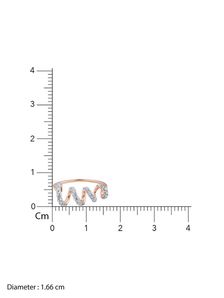 18K Rose Gold Lambency Diamond Ring : GDLR0424