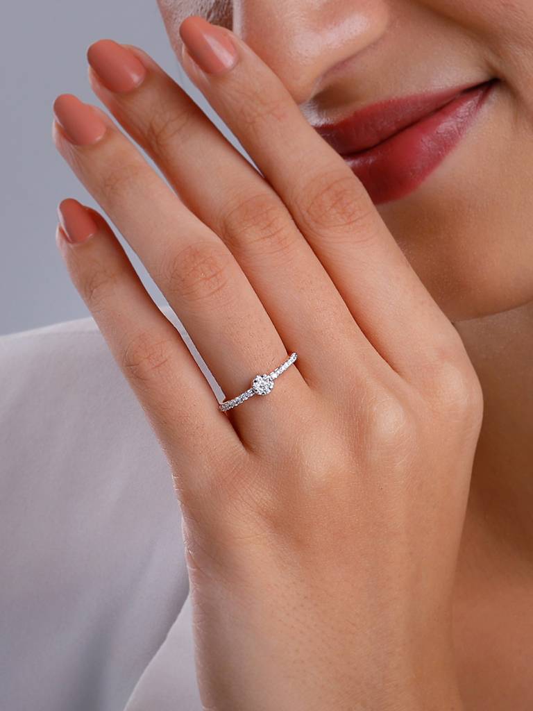 18K Rose Gold Pulchritude Diamond Ring : GDLR0425