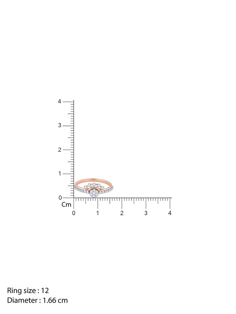 18K Rose Gold Pulchritude Diamond Ring : GDLR0425