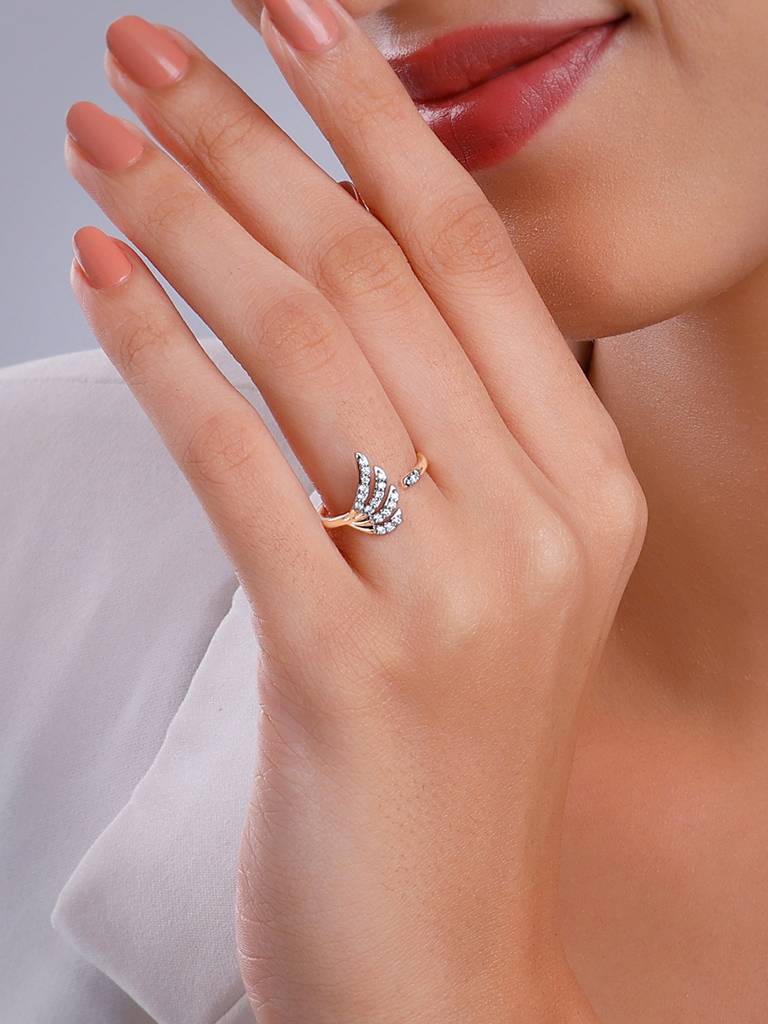 18K Rose Gold Incandescent Diamond Ring : GDLR0427