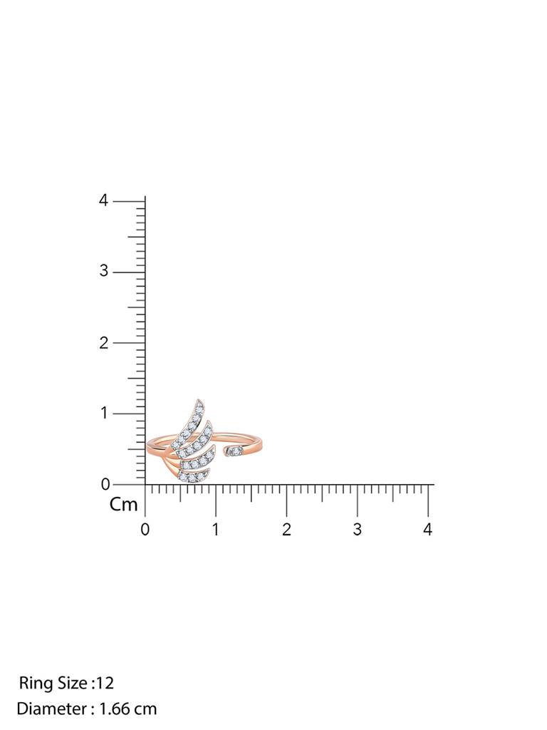 18K Rose Gold Incandescent Diamond Ring : GDLR0427