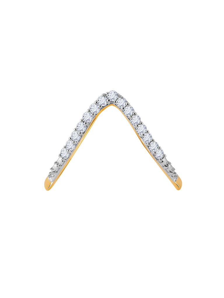 18K Yellow Gold Vellore Vanki Diamond Ring : GDLR0438