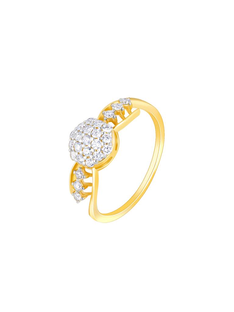 Giva 14K Yellow Gold Blushing Bride Diamond Ring Indian - 12  Us - 6 Gifts For Women & Girls : GDLR044