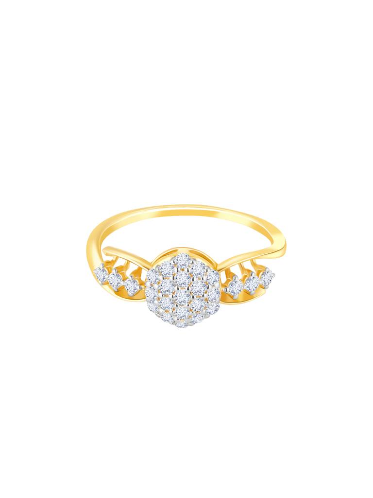 Giva 14K Yellow Gold Blushing Bride Diamond Ring Indian - 12  Us - 6 Gifts For Women & Girls : GDLR044