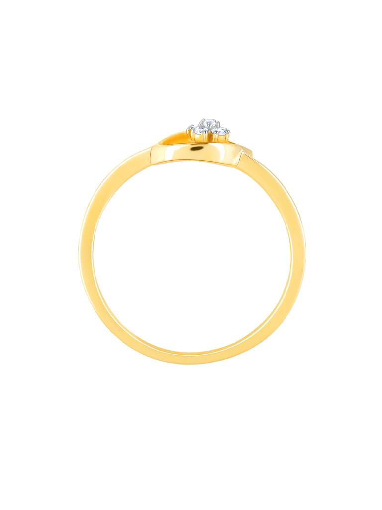 Giva 14K Yellow Gold Lovely Flower In Bloom Diamond Ring Indian - 12  Us - 6 Gifts For Women & Girls : GDLR047