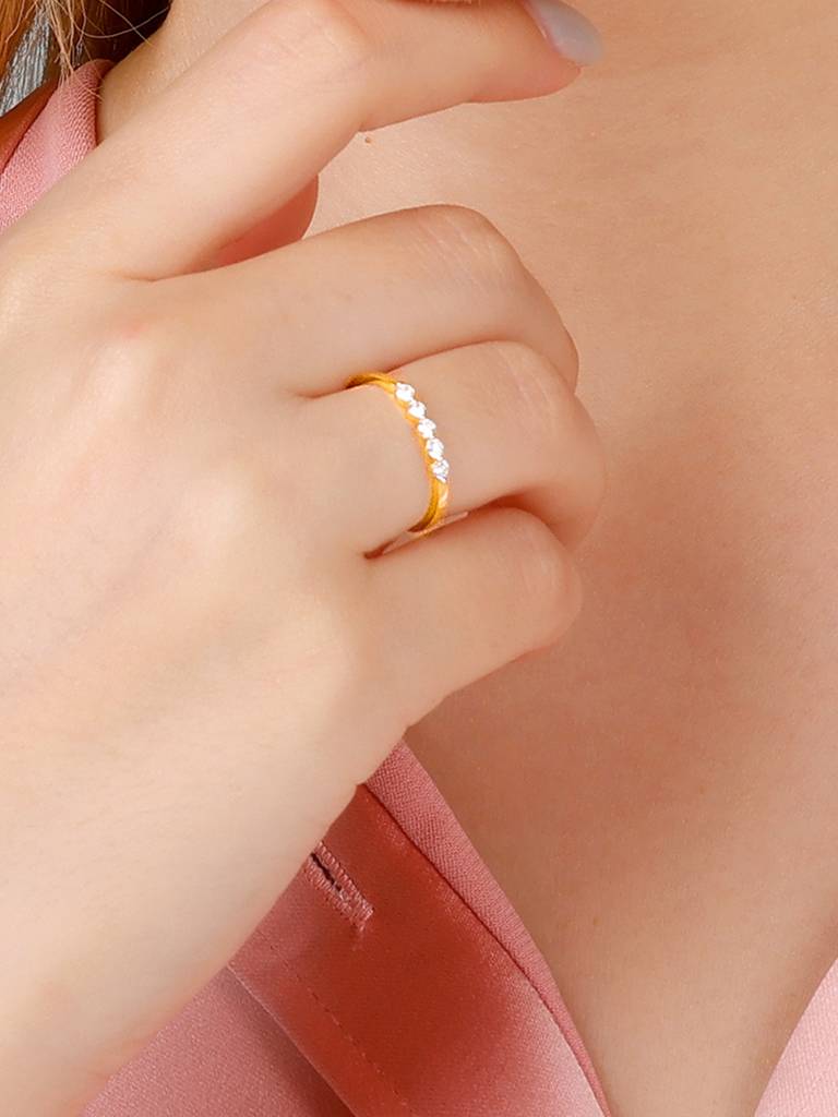 Giva 14K Yellow Gold Timeless Elegance Diamond Ring : GDLR04