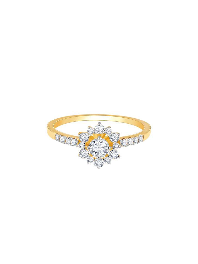 Giva 14K Yellow Gold I Will Always Adore You Diamond Ring : GDLR053