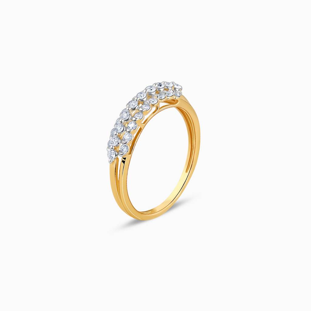 Gold Ivory Radiance Diamond Ring : GDLR0560