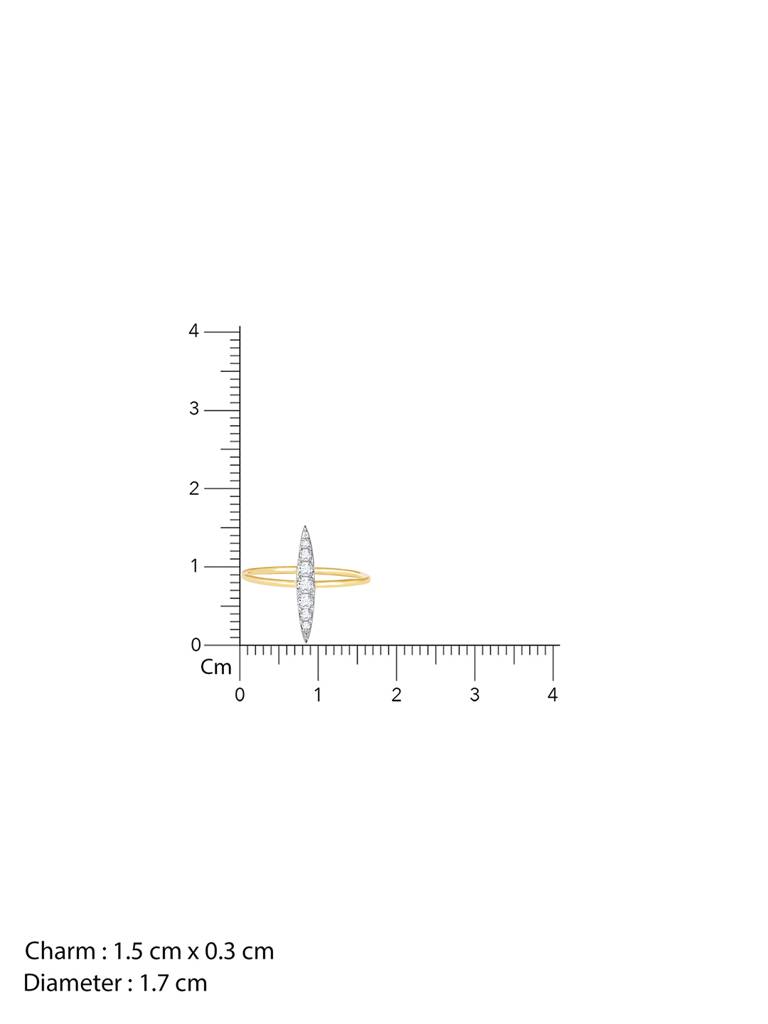 Giva 18K Yellow Gold Simple Joy Diamond Ring : GDLR058
