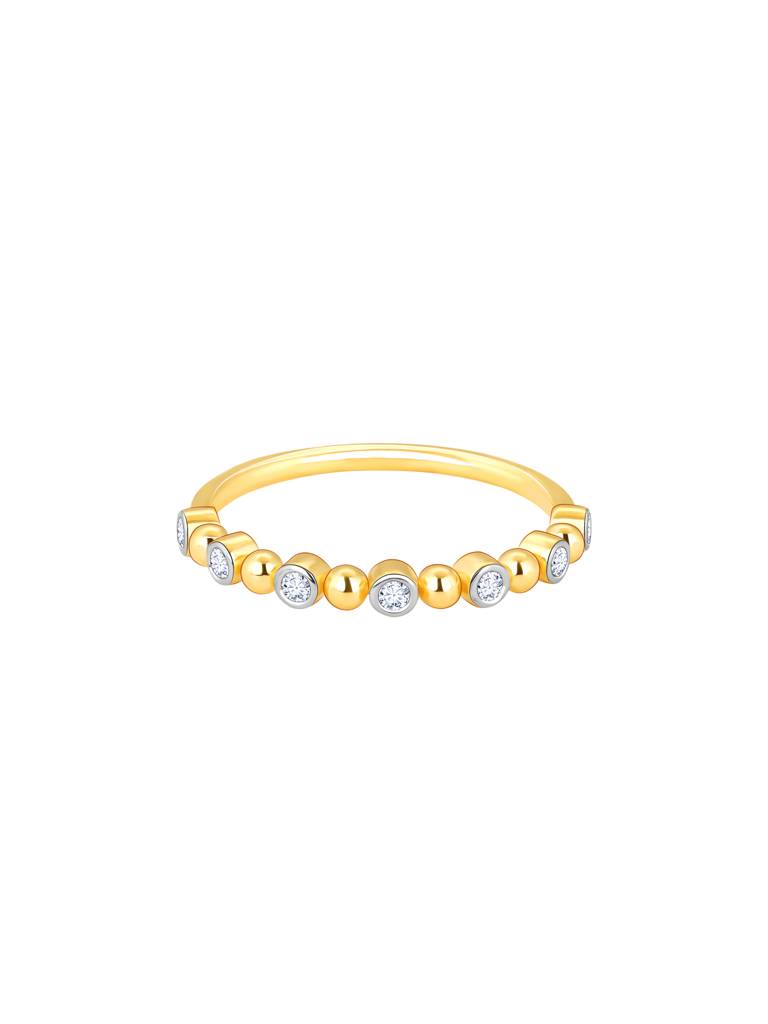 Giva 18K Yellow Gold Burst Of Brilliance Diamond Ring : GDLR068