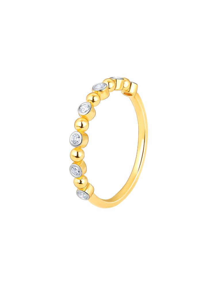 Giva 18K Yellow Gold Burst Of Brilliance Diamond Ring : GDLR068