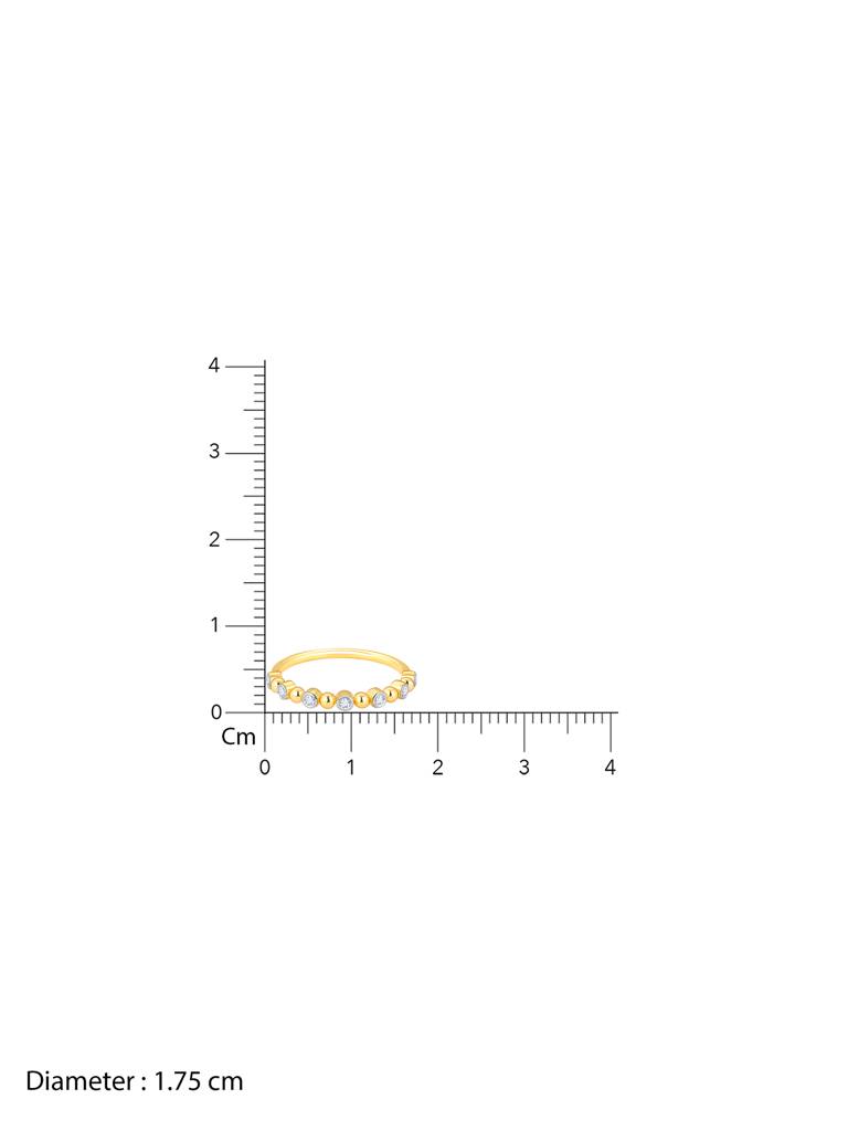 Giva 18K Yellow Gold Burst Of Brilliance Diamond Ring : GDLR068