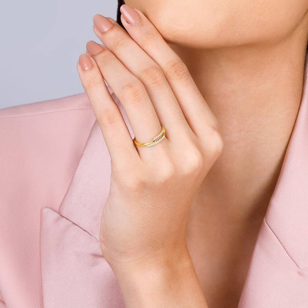 18K Gold Tantalising Twilight Diamond Ring : GDLR072
