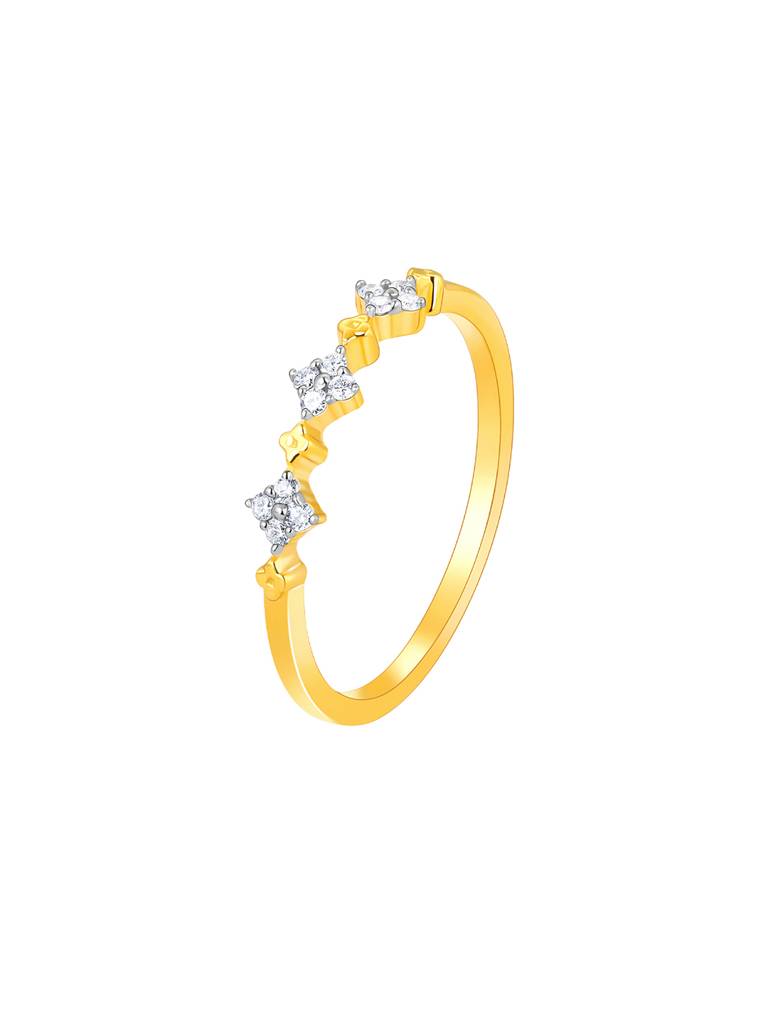 Giva 14K Yellow Gold Blushing Beauty Diamond Ring Indian - 12  Us - 6 Gifts For Women & Girls : GDLR076