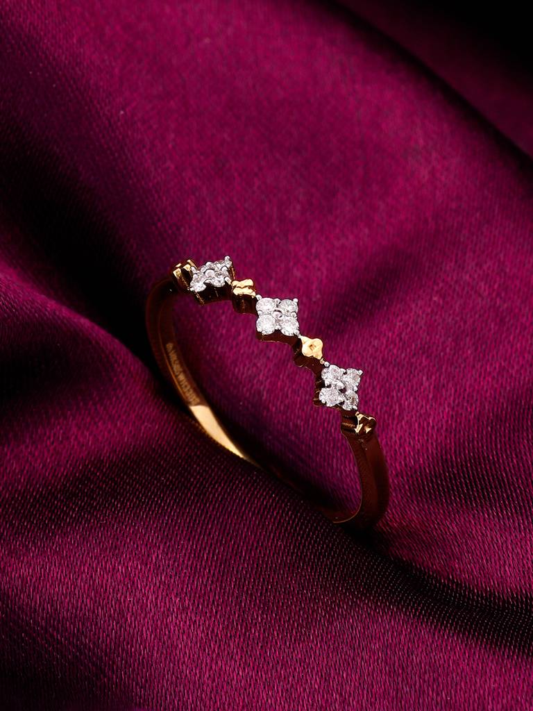 Giva 14K Yellow Gold Blushing Beauty Diamond Ring Indian - 12  Us - 6 Gifts For Women & Girls : GDLR076